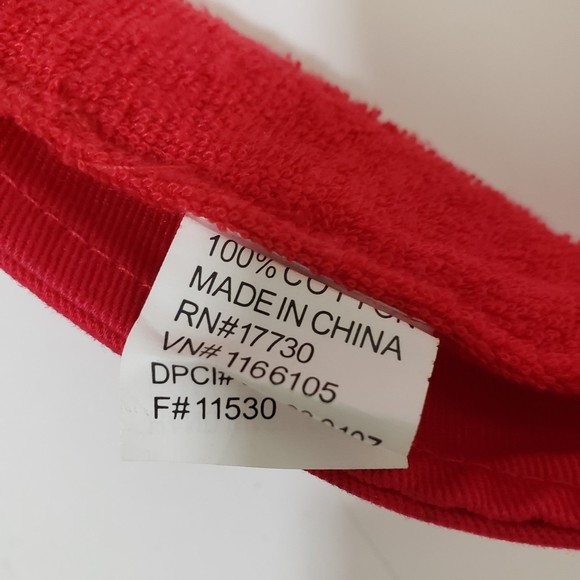 Red Visor, Great Condition, 100% Cotton - Picture 5 of 6